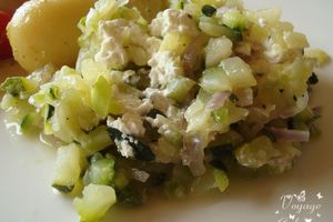 Courgettes à la feta - 2 pp