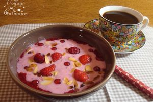 Flocons d'avoine tout rose au lait Ribot pour la sensibilisation au dépistage du cancer du sein