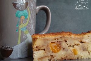 Pudding aux abricots tendres, chocolat au lait et fève de tonka