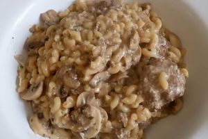 ONE-PASTA BOULETTES DE BOEUF ET CHAMPIGNONS