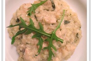 Risotto aux champignons et poulet