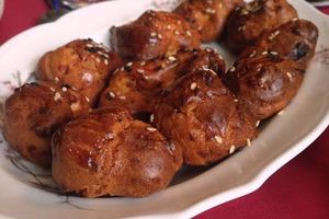 Gougères tomates séchées parmesan