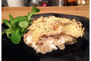 Gratin de patisson au chêvre