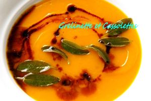 Crème de Courge Marina di Chioggia à la Sauge et au Balsamique