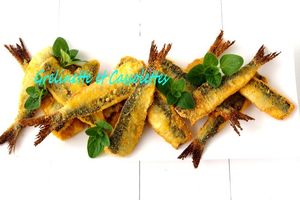 Sardines panées à la Polenta
