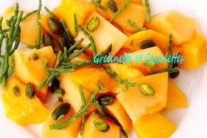 Salade de Melon aux Pistaches et à la Salicorne