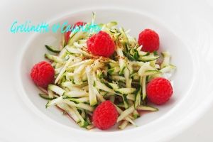 Courgettes Râpées Vinaigrette Framboisée et Récap d'idées avec les Courgettes