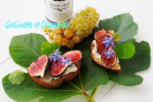 Bruschettes au Fromage de Brebis, Figues et Balsamique (anti recette)