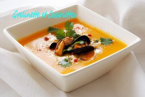Velouté de Butternut aux Moules de Bouchot
