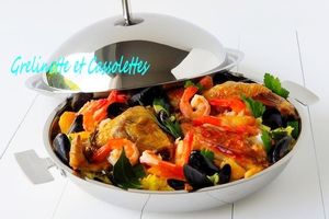 Paella au Curcuma et au Haddock