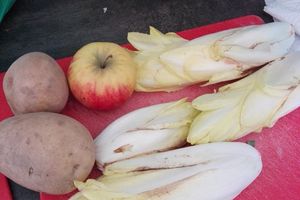 Endiveflette légère aux 2 pommes ou tartiflette à l'endive