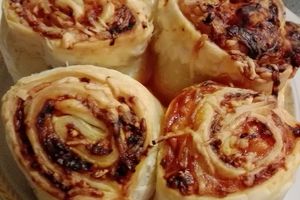 Roulés feuilletés goût pizza en plat principal
