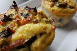 Clafoutis aux poireaux et jambon