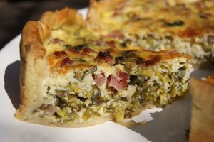 Quiche jambon - poireaux