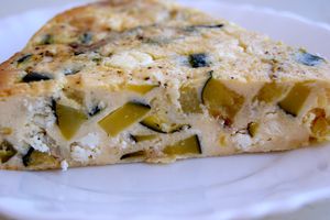 Clafoutis courgettes-feta