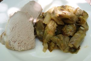 Artichauts poivrade en barigoule