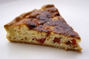 Quiche au crabe et à la tomate