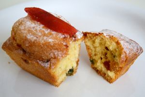 Mini cakes aux fruits confits