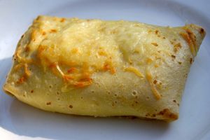 Crêpes à la béchamel et au jambon