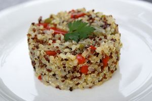 Trio de quinoa aux poivrons