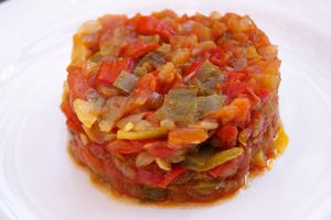 Fondue de poivrons et tomates
