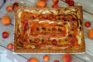 Tarte moelleuse aux fruits d’été