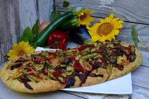 Focaccia aux légumes grillés