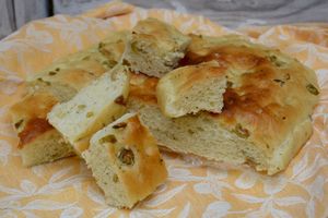 Focaccia aux olives