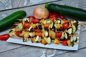 Brochettes de légumes