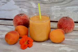 Smoothie pêche - abricot
