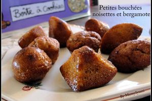 Petites bouchées noisettes et bergamote
