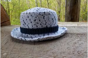 chapeau au crochet : taille enfant
