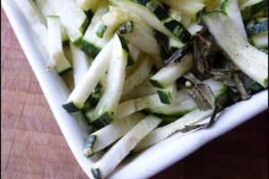 Courgettes à la vanille & à la menthe