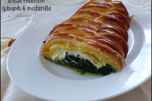 Tresse aux épinards et à la mozzarella