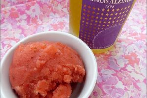 Sorbet fraises & huile d'olive