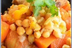 Tajine de poulet et potiron aux abricots secs