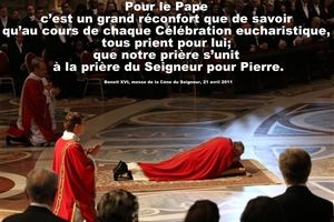 Jeudi Saint : que notre prière s’unisse à celle du Seigneur pour Pierre !