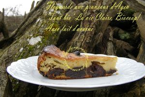 Flognarde aux pruneaux d'Agen *Tout bio* La vie Claire, Biocoop! avec lait d'avoine