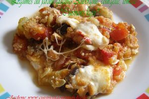 Légumes du jardin gratinés Aubergine, courgette, tomate *Cuisinons léger* Légumes cuits au Cookéo