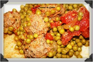 Boulettes au petit pois