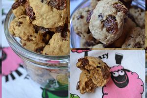 Cookies aux flocons d'avoine et raisins secs