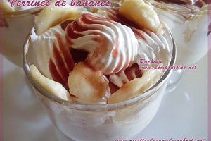 Verrines aux bananes