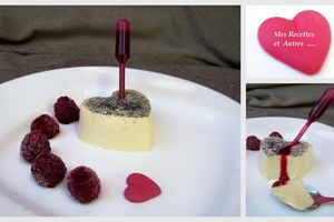 Panna Cotta à la Vanille Noire et son Coulis de Framboise