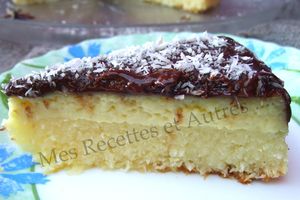 Gâteau Façon Bounty, Noix de Coco et Chocolat