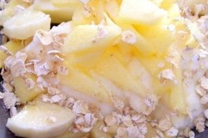 Coupe Tonique : faisselle, fruits et flocons d'avoines