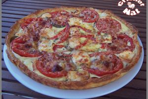 Quiche tomates - poivrons - chèvre