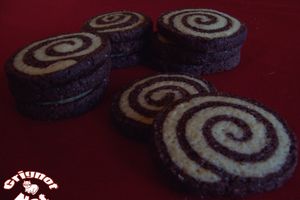 Sablés spirales au chocolat