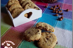 Cookies aux noisettes et pépites de chocolat
