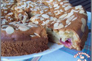 Gâteau framboises et chocolat blanc
