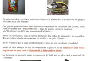 CHOCOLATS 2015